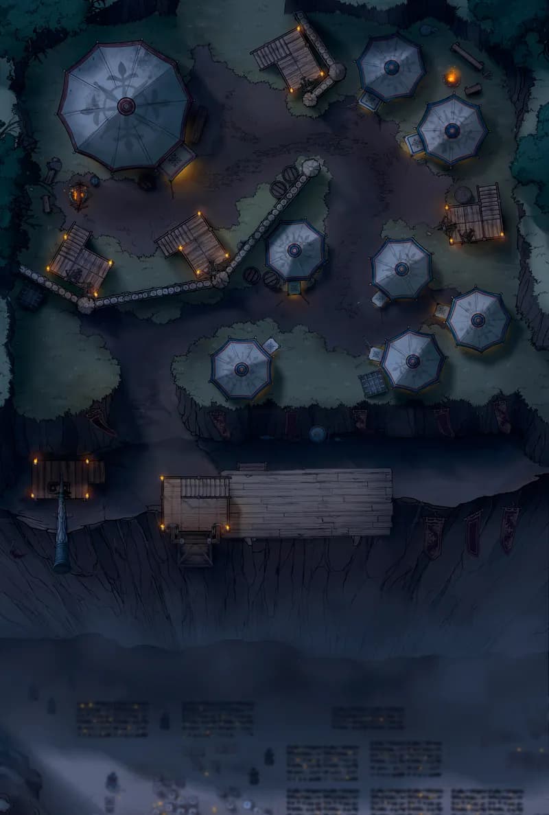 Clifftop Warcamp map, Light Night variant thumbnail