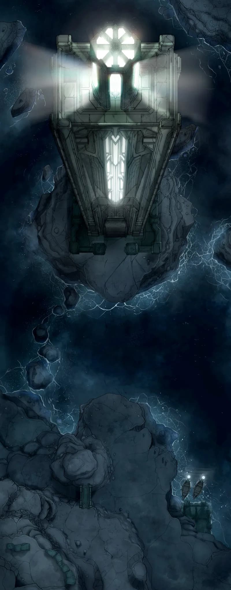 Chthonic Lighthouse map, No Bridge variant thumbnail