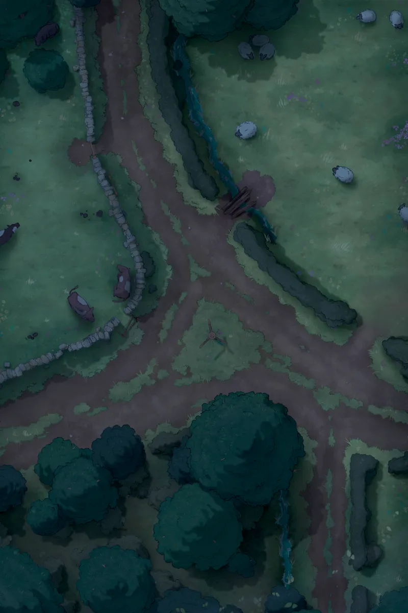 Crossroads map, Livestock Night variant thumbnail