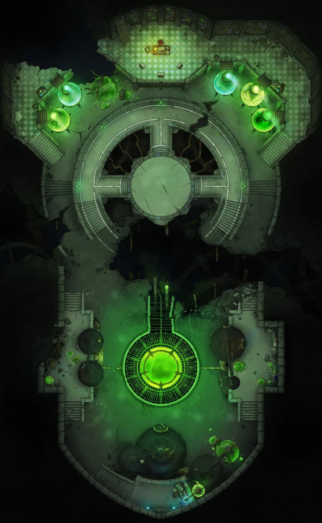 Alchemy Dungeon map, No Symbols variant thumbnail