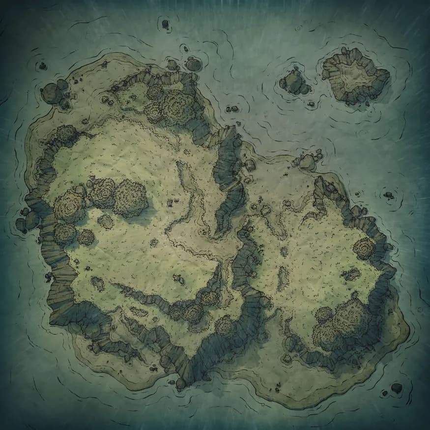 Island Fort map, Rain variant thumbnail