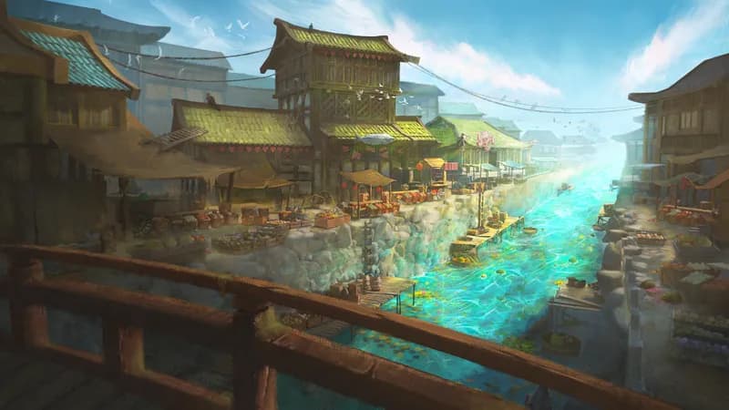 Floating Market map, No Boats Day variant