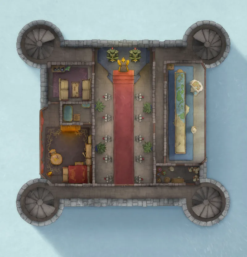 Grounded Castle map, Throne Day Snow variant thumbnail