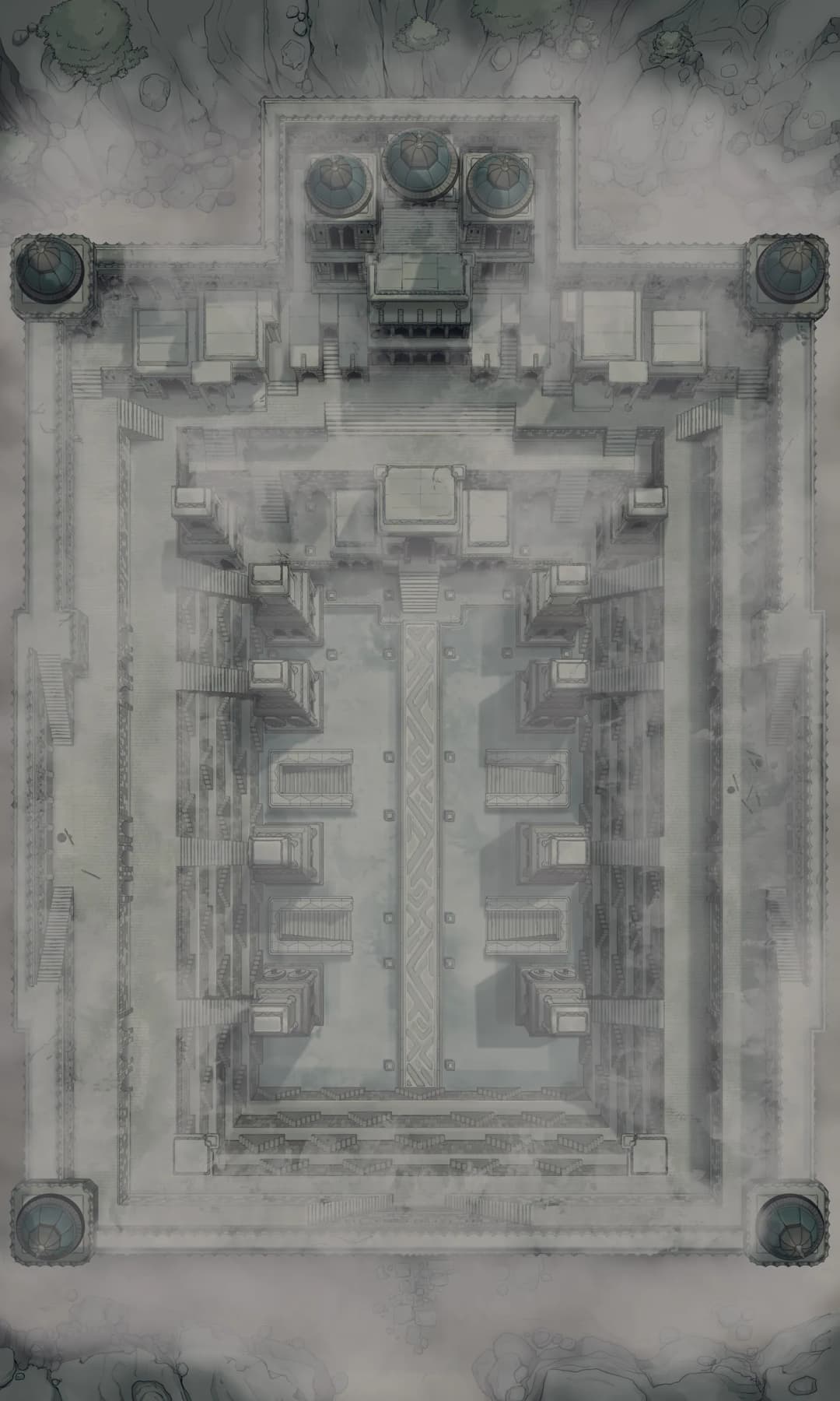 Ancient Stepwell map, Fog variant