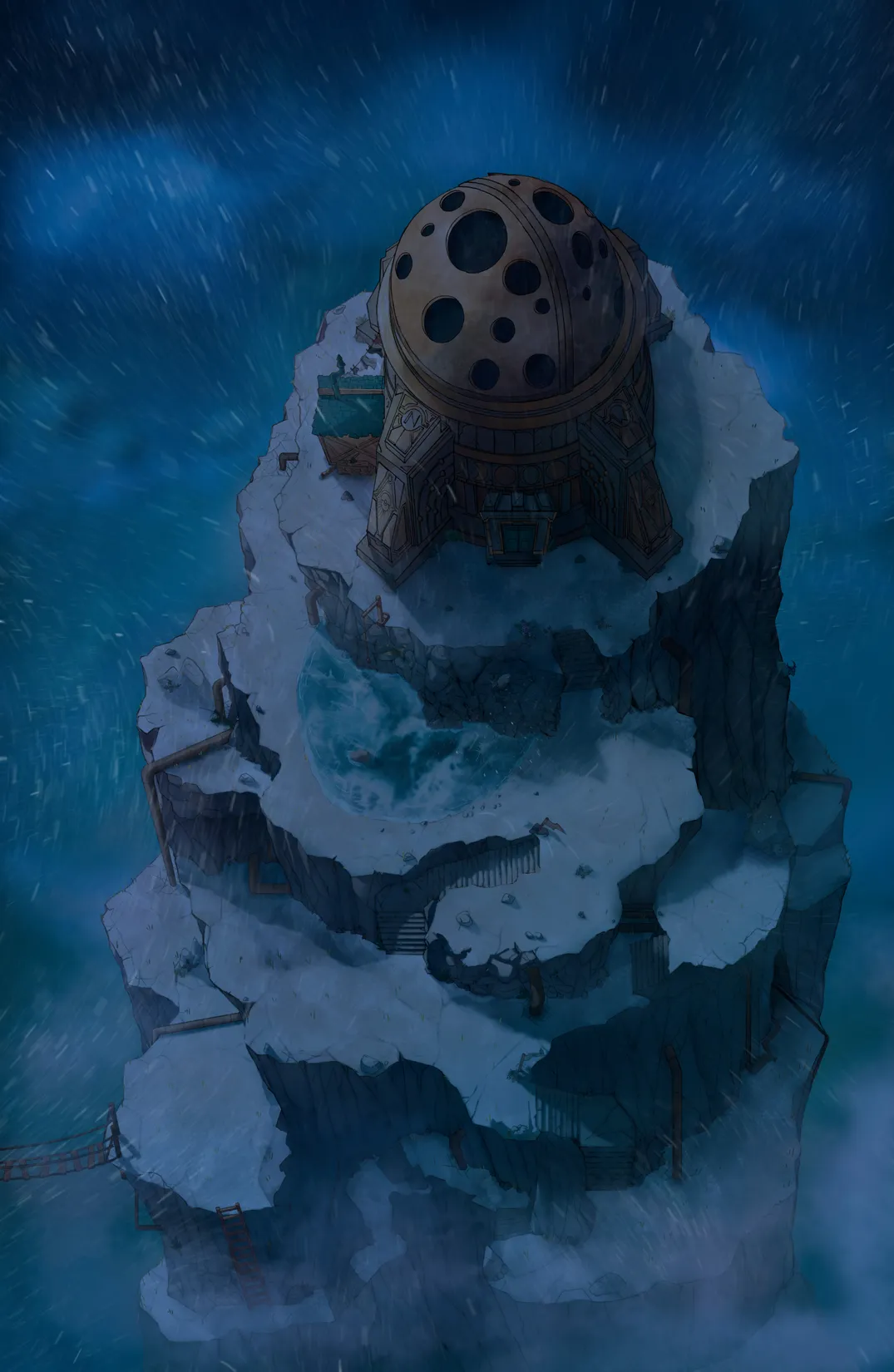 Mountaintop Observatory map, Snow variant thumbnail