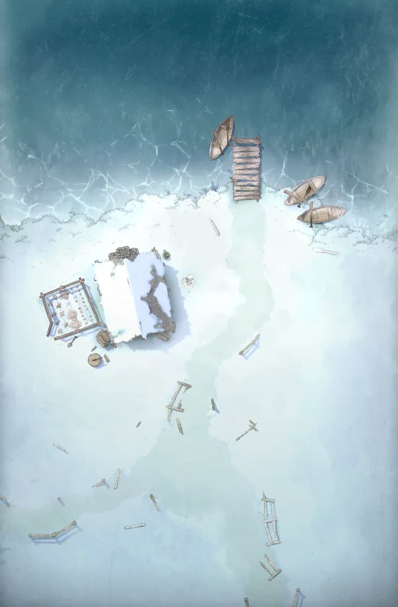 Serene Lakeside map, Frozen Lake variant thumbnail