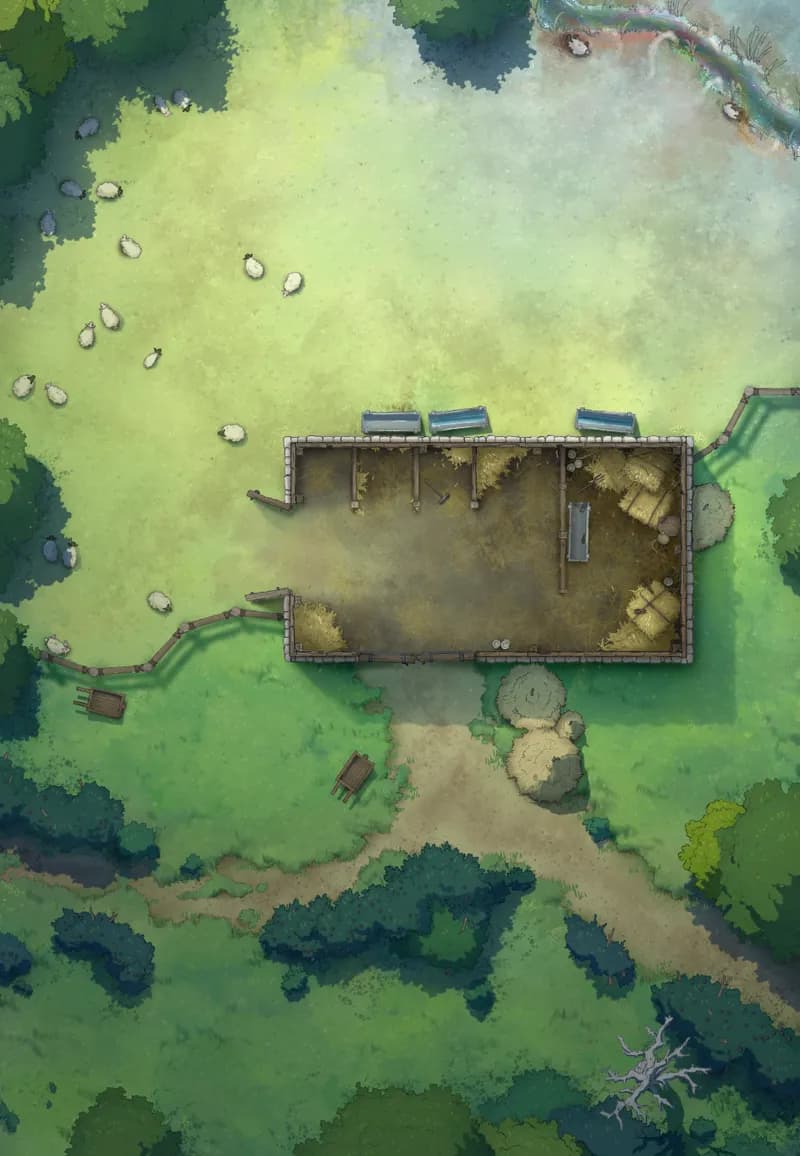 Ages of the Vale: Barn map, Indoors Polluted variant thumbnail