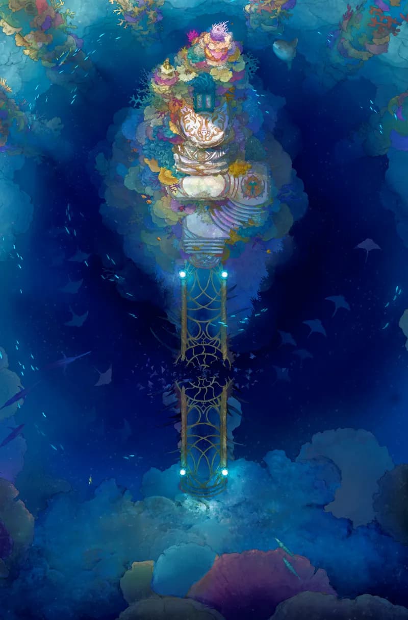 Coral Throne map, Shattered Bridge variant thumbnail
