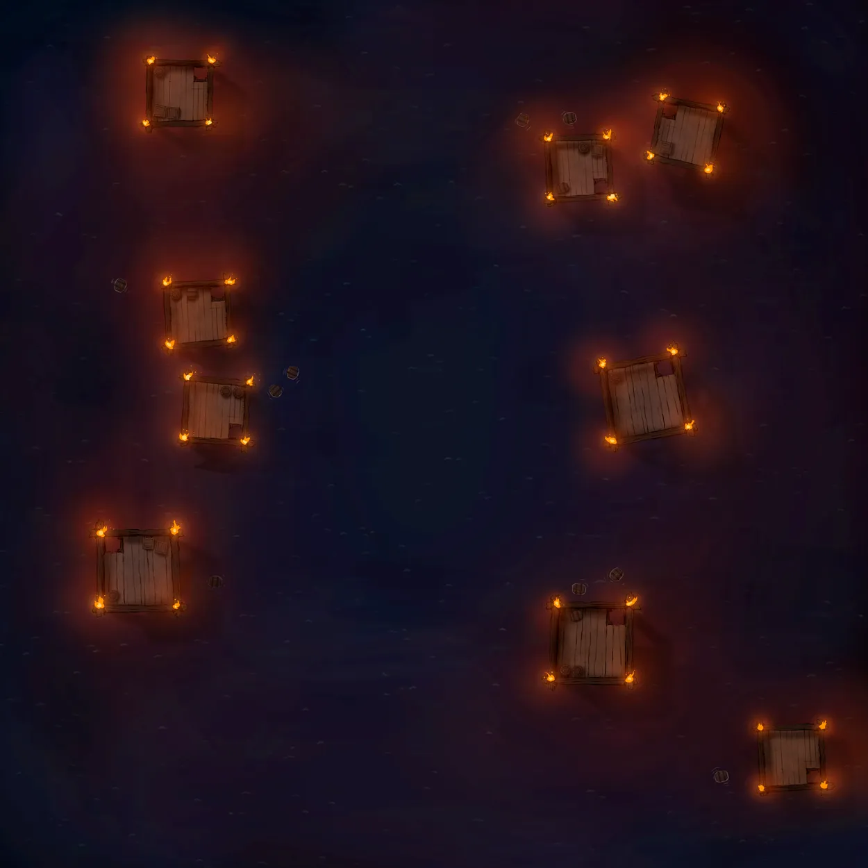 Open Ocean map, Lookout Towers Night variant thumbnail