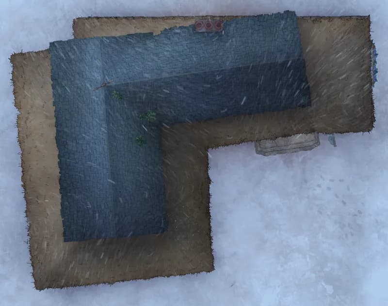 City Streets map, Venerable Swordsman Inn Roof Snow variant thumbnail