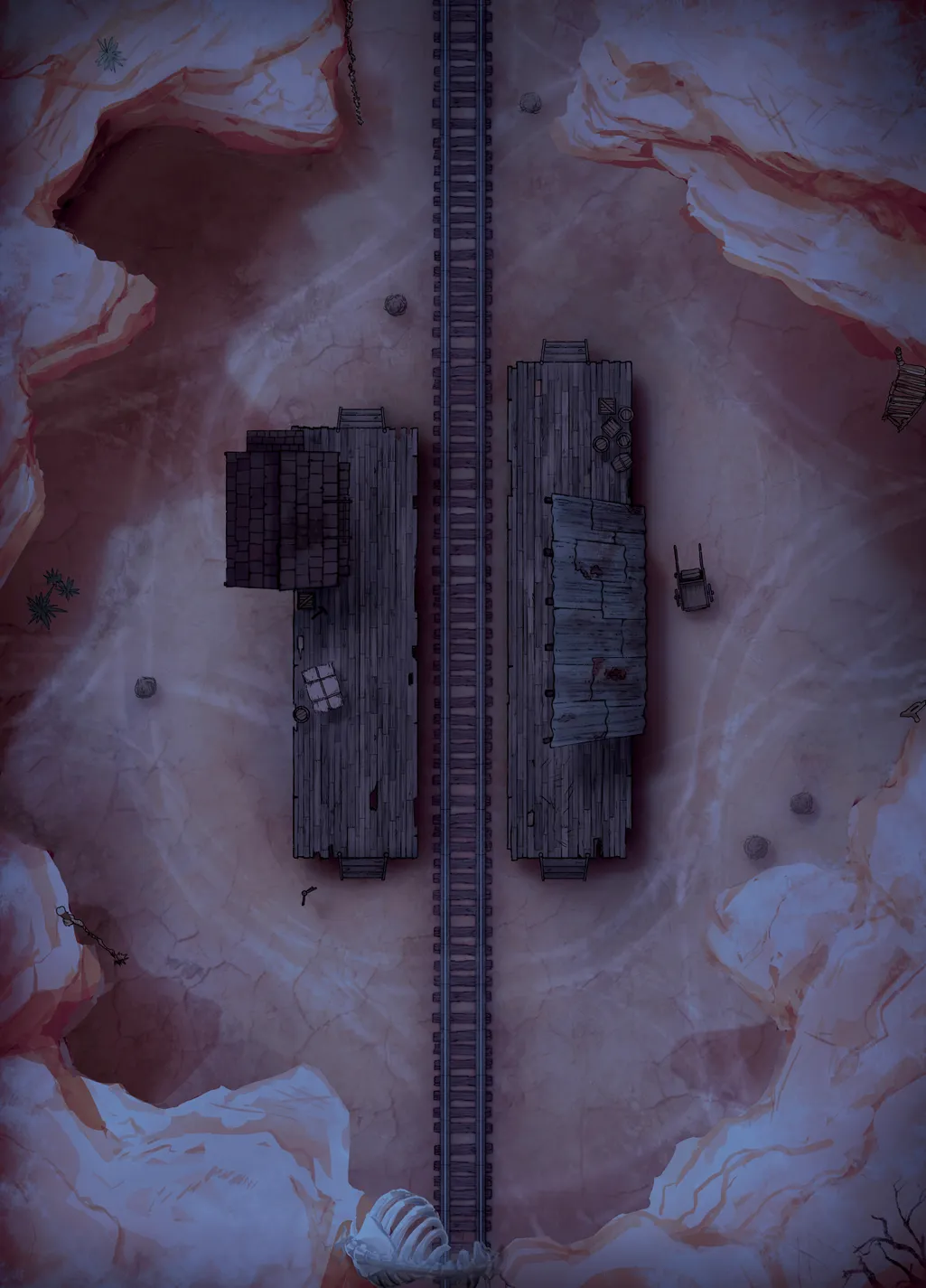 Desert Canyon map, Train Station Night variant thumbnail