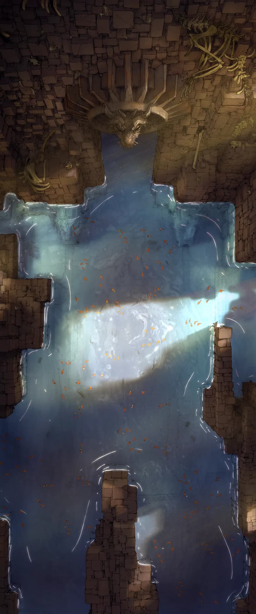 Dracolich Lair map, Serene Lagoon variant thumbnail