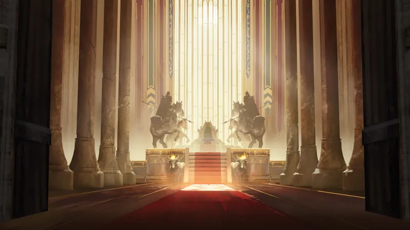 Royal Throne Room map, No Dragon Statues Day variant
