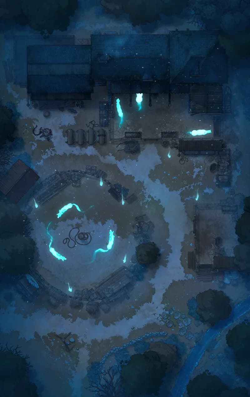 Pastoral Village Stables map, Haunted variant thumbnail