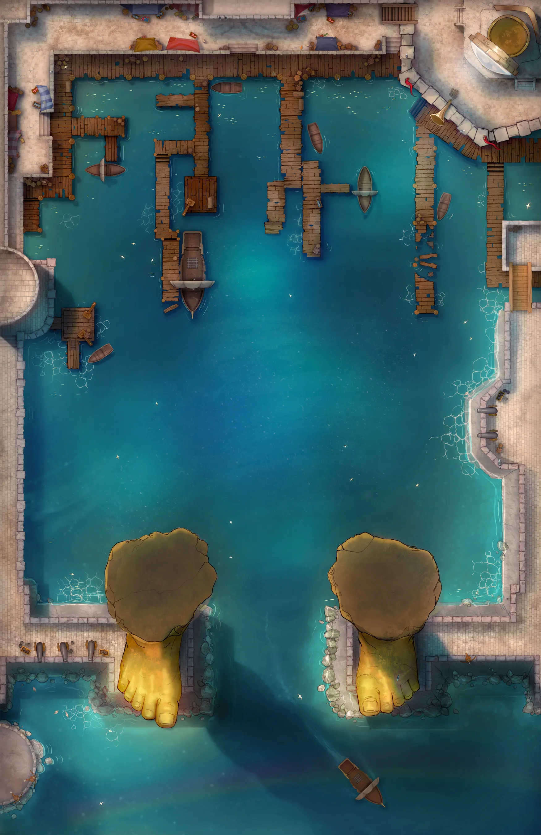 Colossus Port map, Bright Harbour variant thumbnail