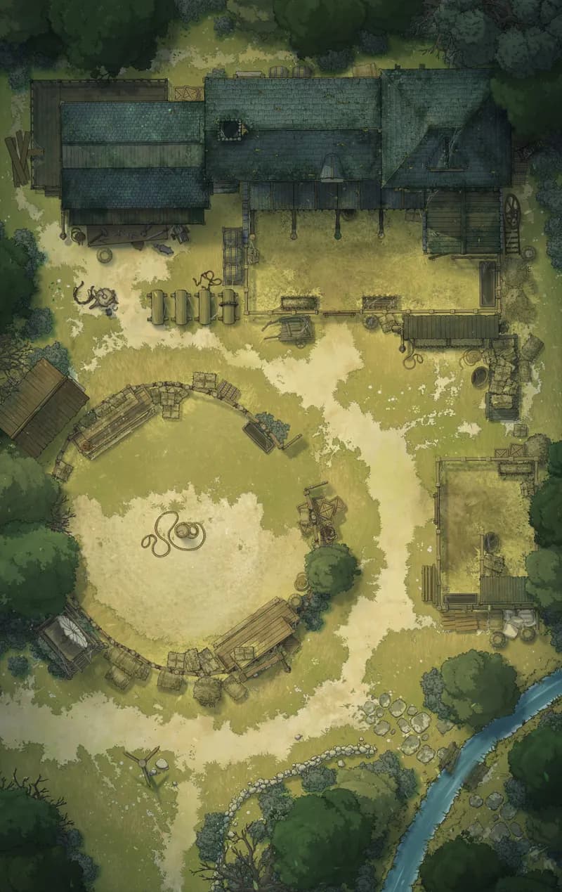 Pastoral Village Stables map, Abandoned variant thumbnail