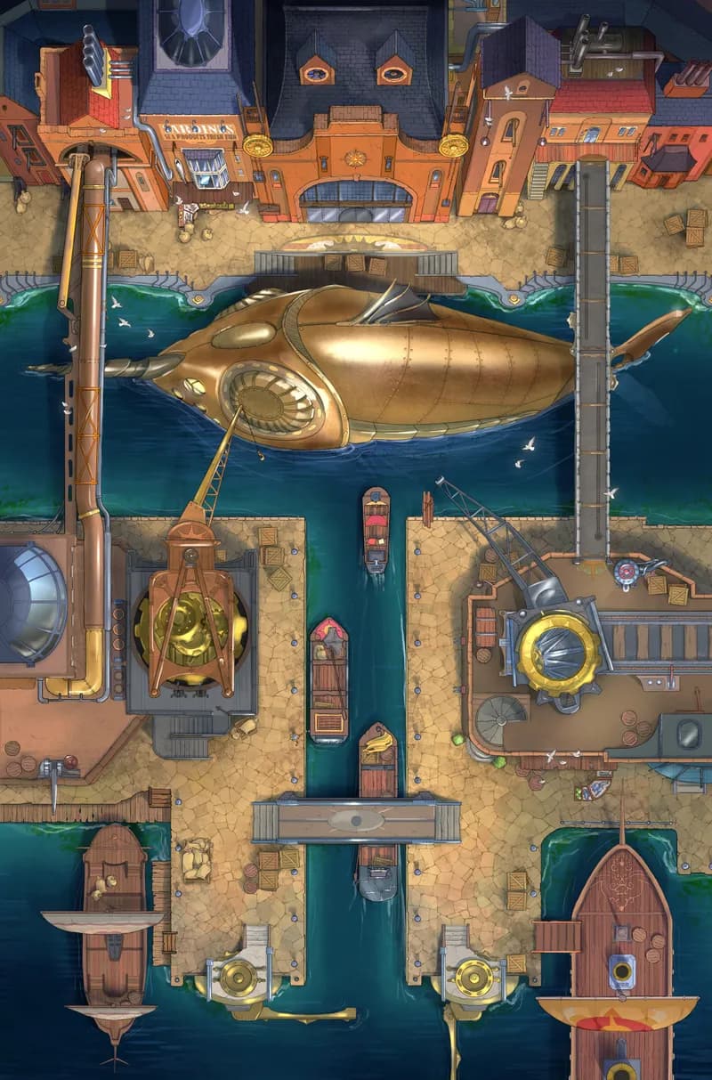 Iron Wharf map, Original Day variant thumbnail