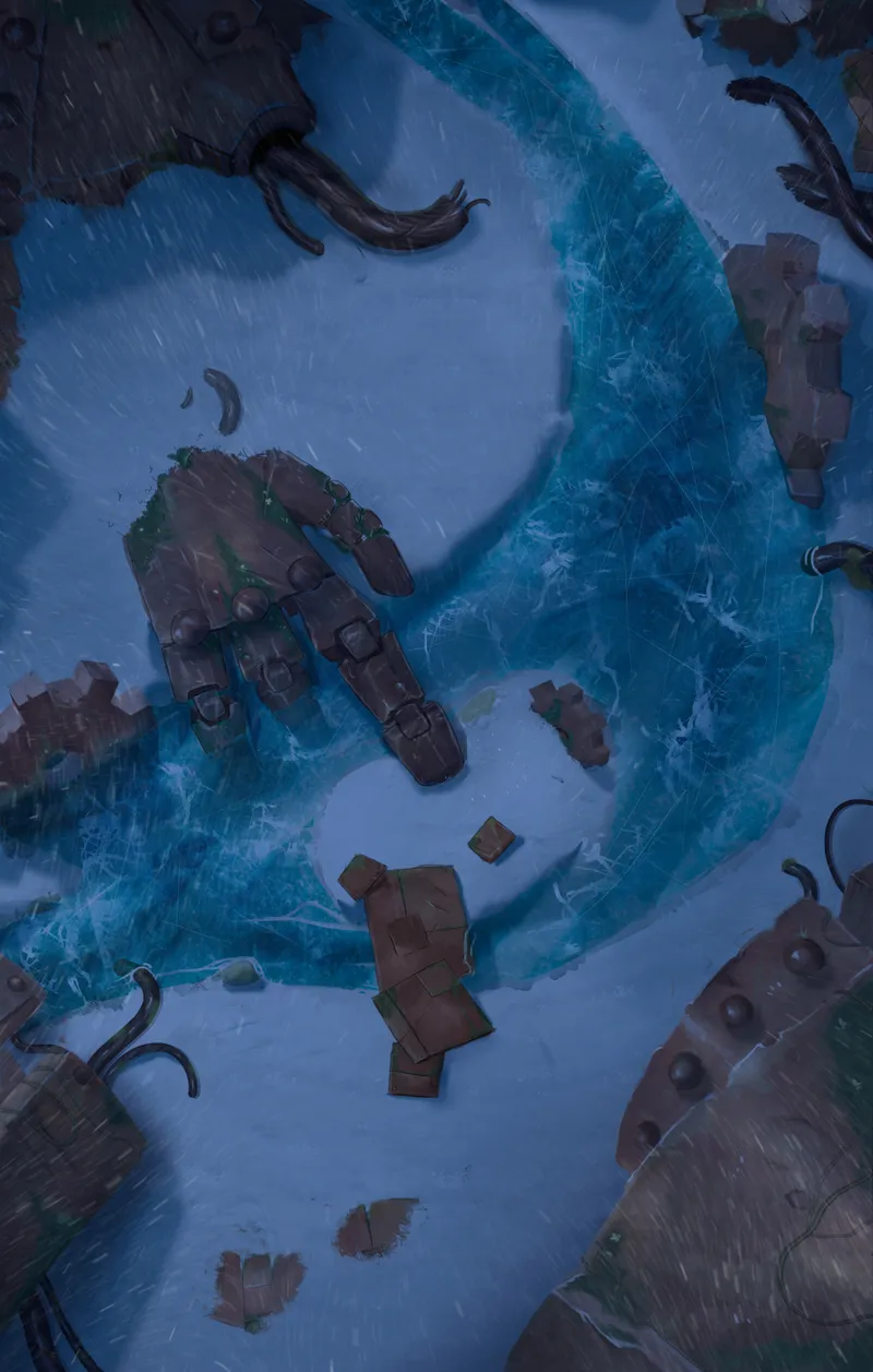 Warforged Titan Scrapyard map, Winter variant thumbnail
