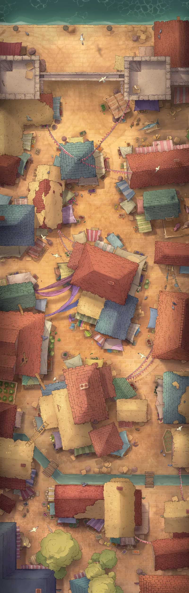 City Rooftop Chase map, Original Day variant