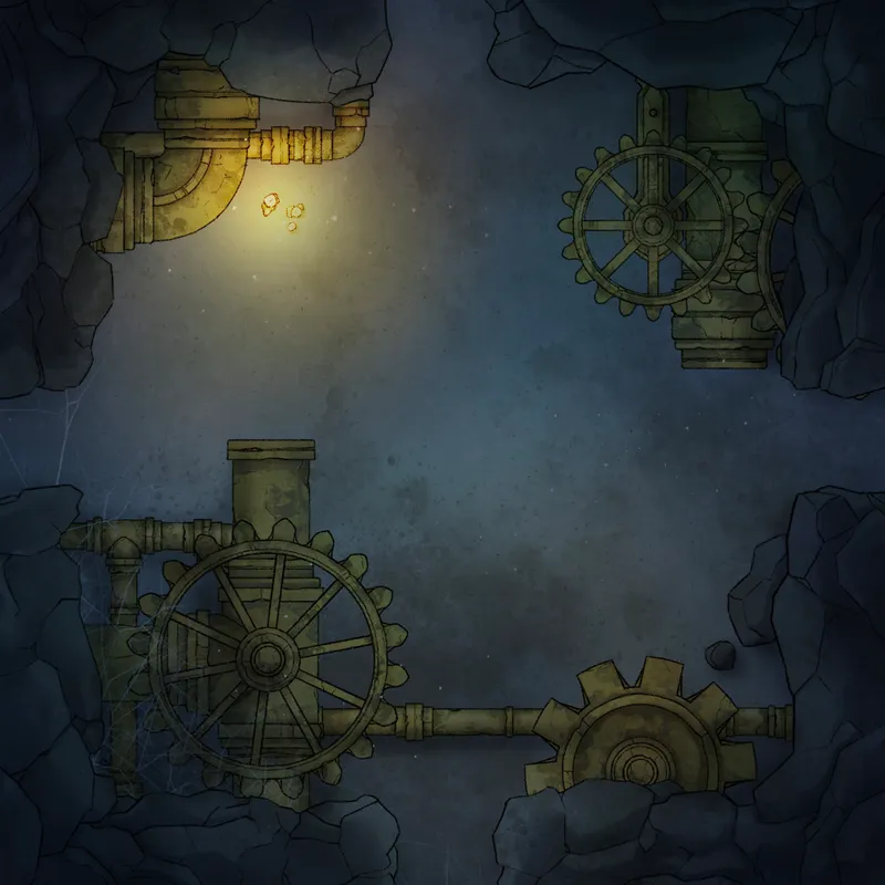 Modular Caves map, Mines Cogs and Pipes 02 variant thumbnail