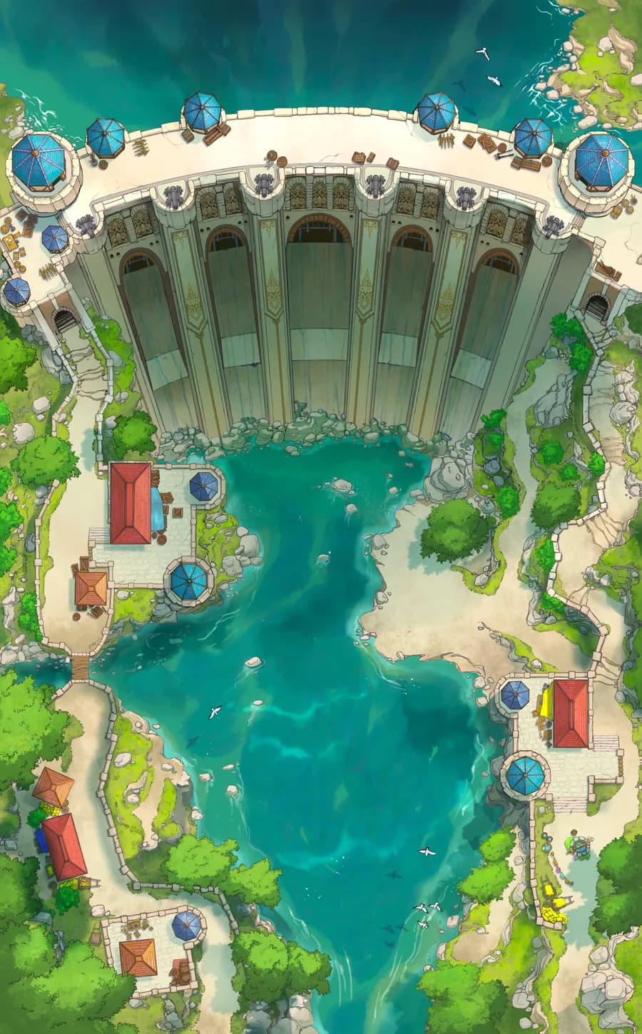 Fortified Dam map, Switched Off Day variant thumbnail