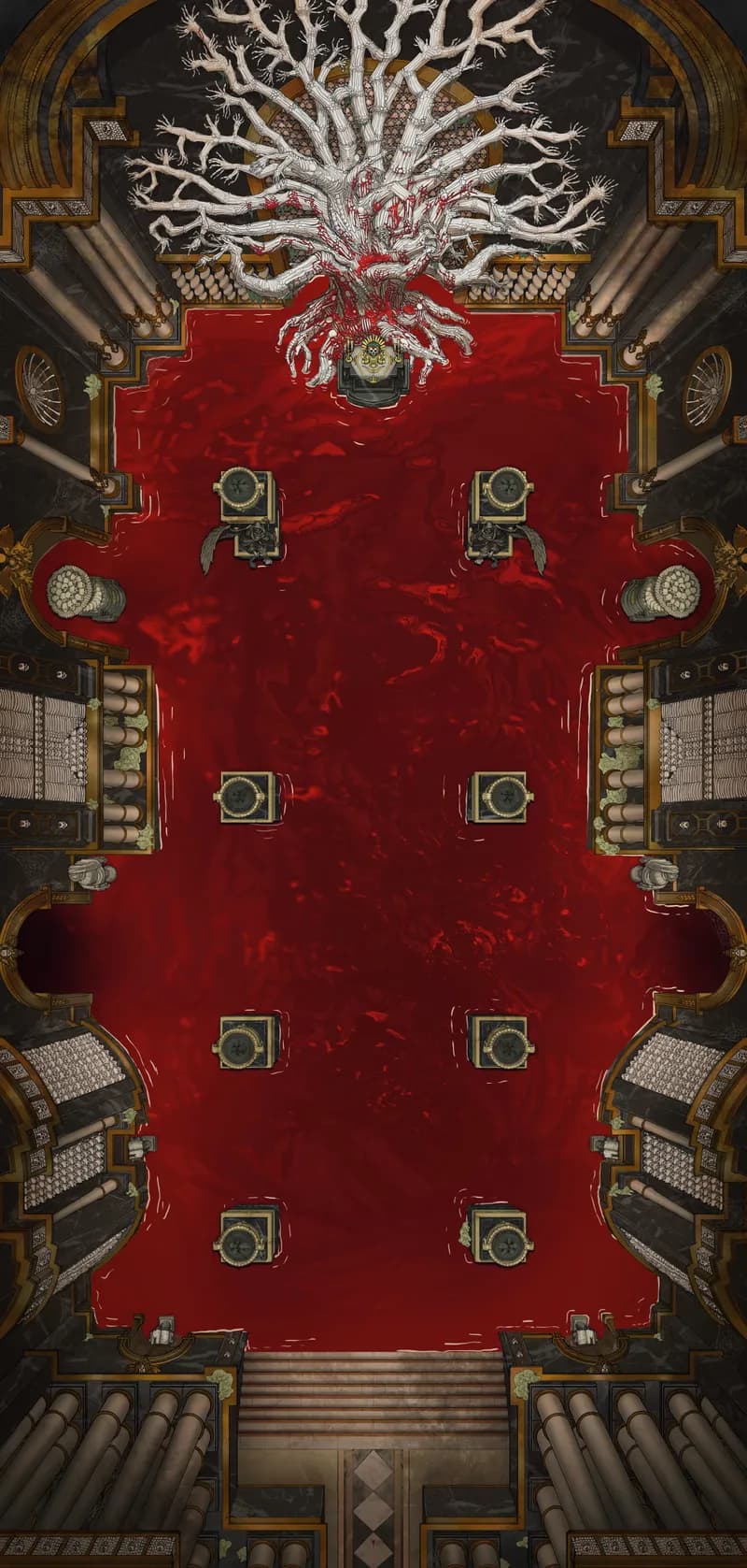 Bone Dryad Ossuary map, Blood Flood variant thumbnail