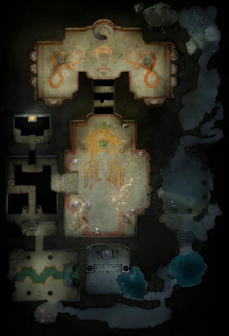 Temple of the Medusa map, No Torches variant thumbnail