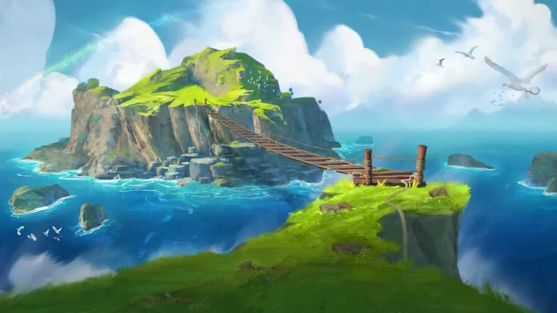Rope Bridge Chasm map, Crossing Day variant