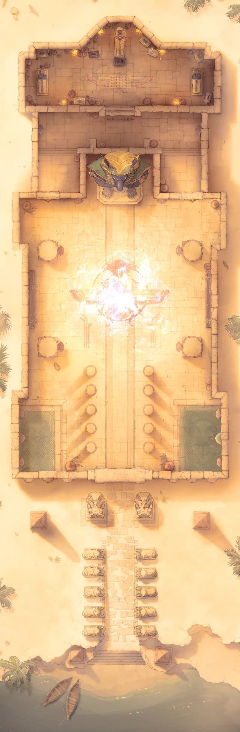 Pharaoh's Tomb map, Sun Court variant thumbnail