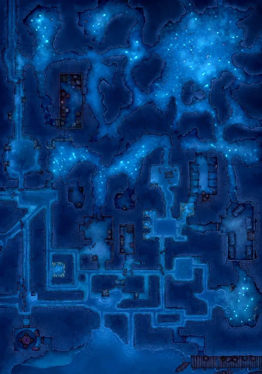 Cavern of the Venom Queen map, Starry Cave variant thumbnail