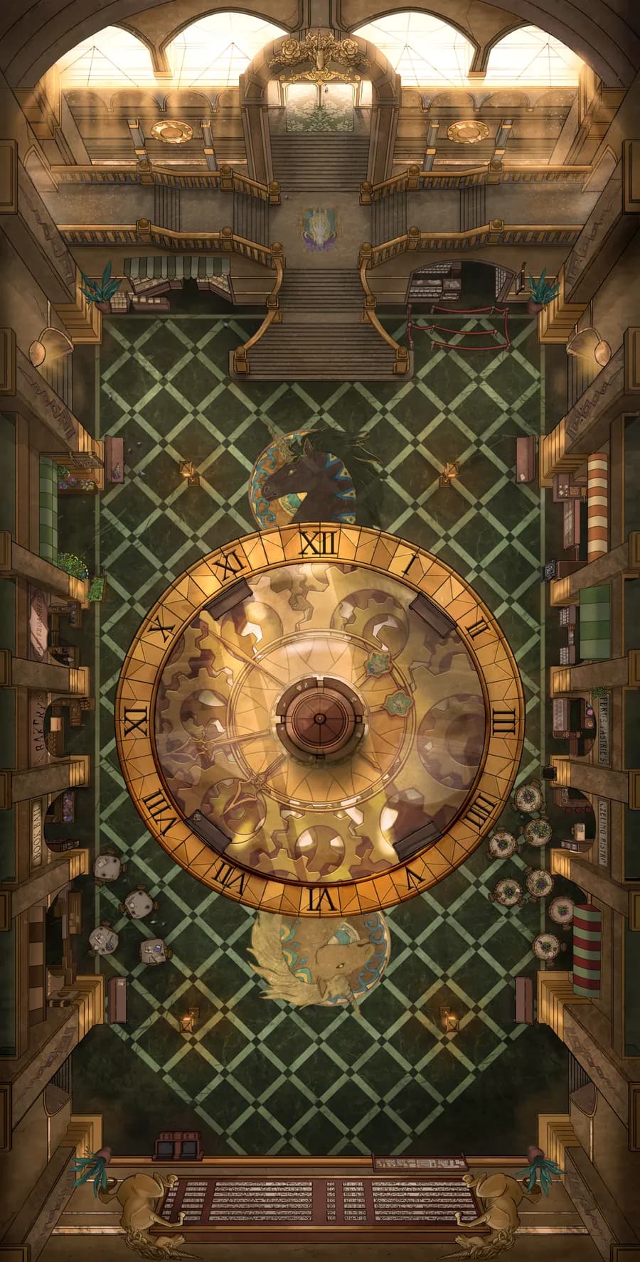Train Station Concourse map, Original Day variant