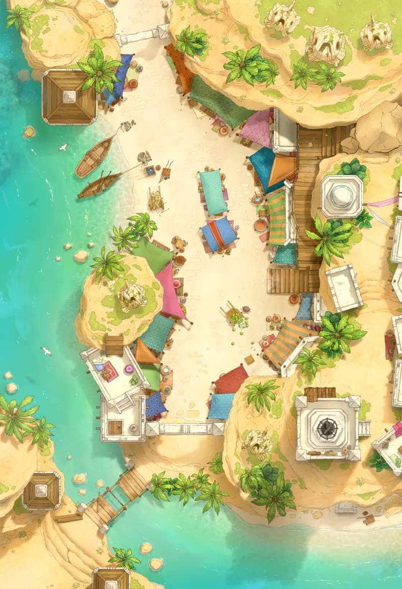 Beachside Bazaar map, Blockade 3 variant thumbnail