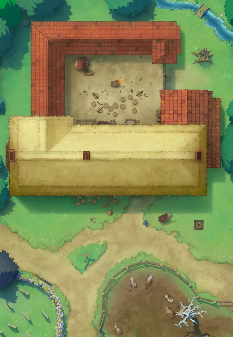 Ages of the Vale: Coaching House map, Roof Workers Revolt Day variant thumbnail
