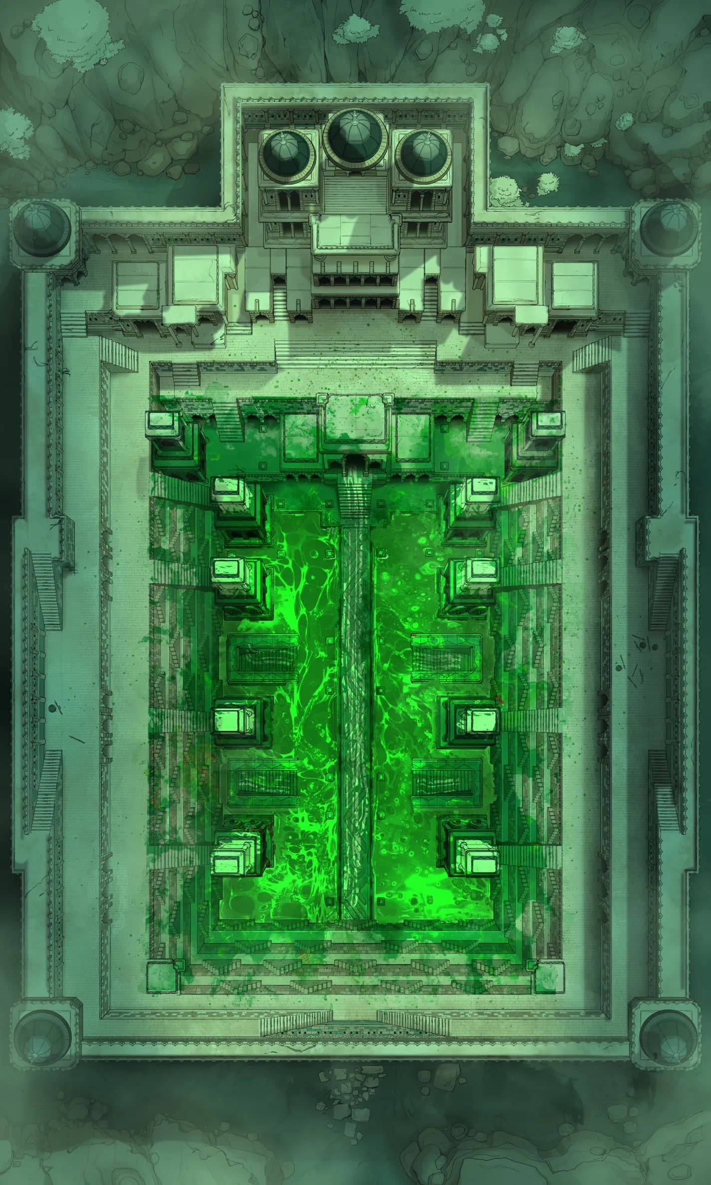 Ancient Stepwell map, Toxic Well variant thumbnail