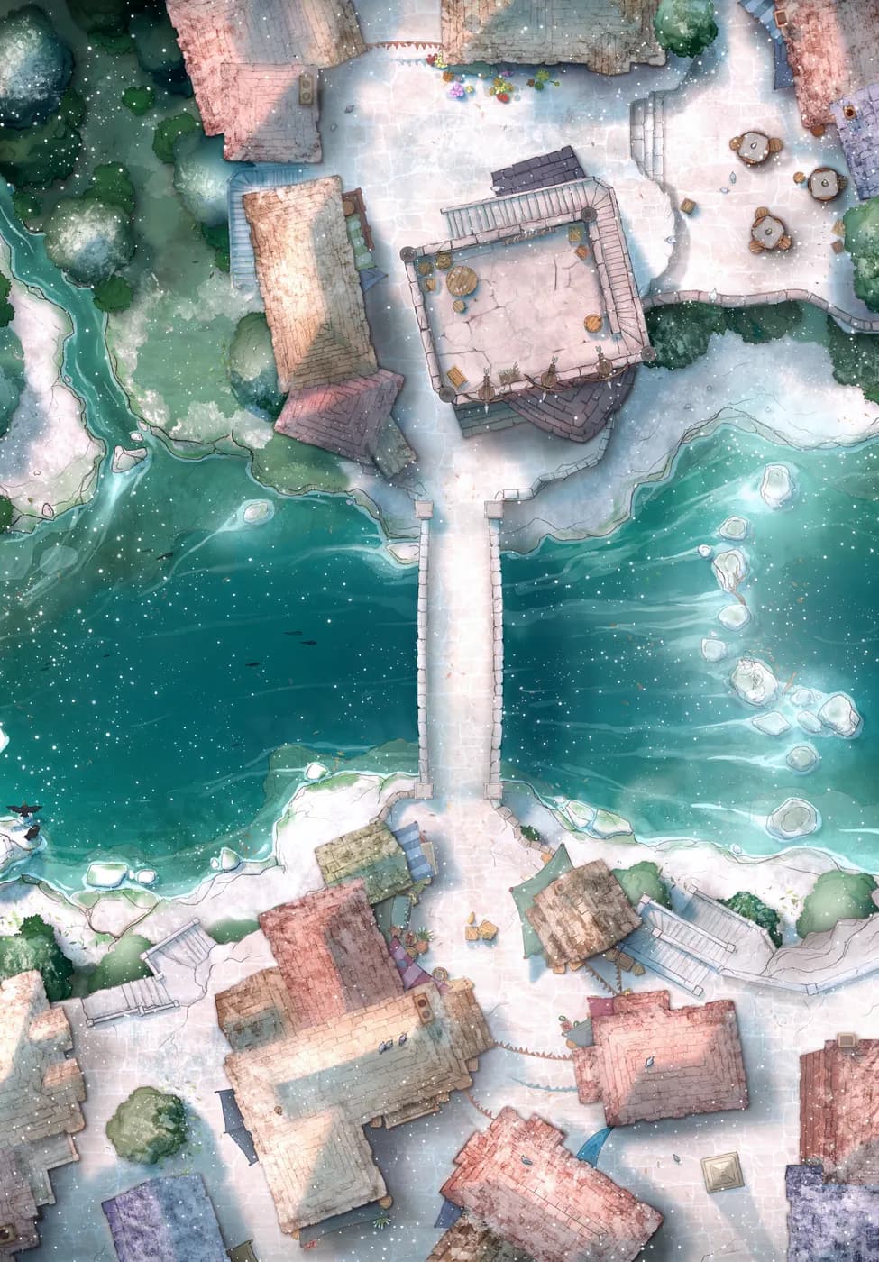 Bridge Town map, Winter variant thumbnail