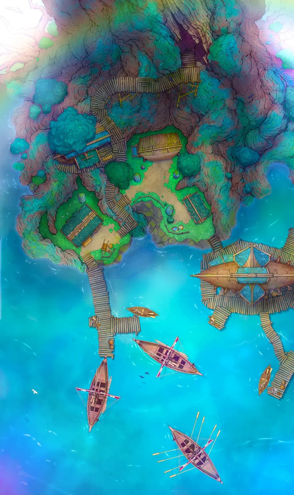 Yggdrasil Village map, Flooded variant thumbnail