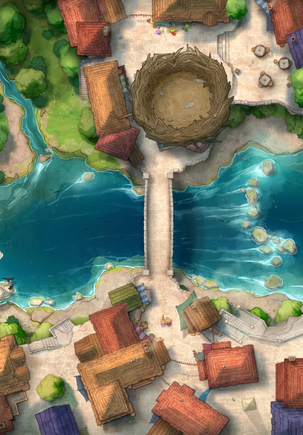 Bridge Town map, Big Nest Day variant thumbnail
