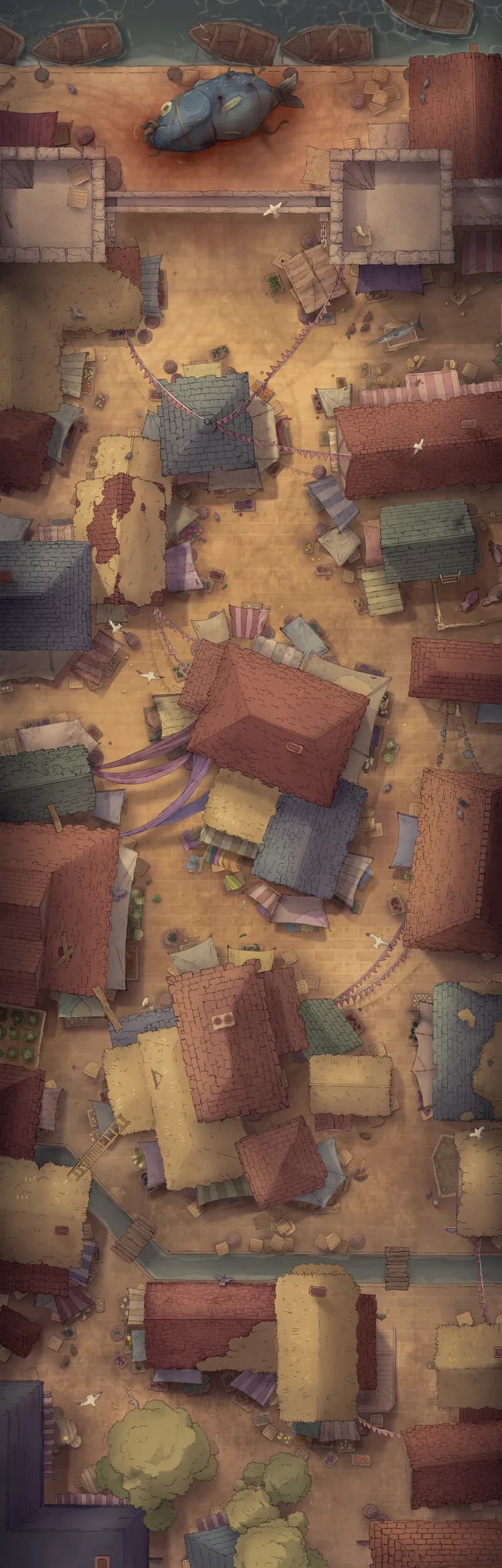 City Rooftop Chase map, Dangerous Catch Day variant thumbnail