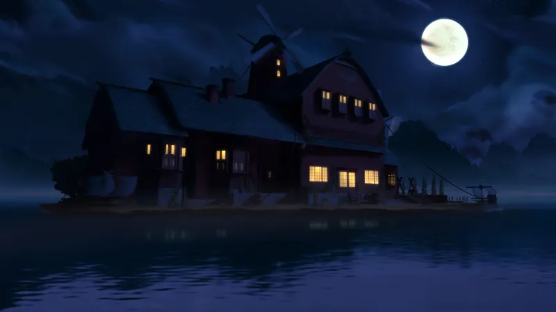 Gryphon Roost Inn map, Lake Night variant