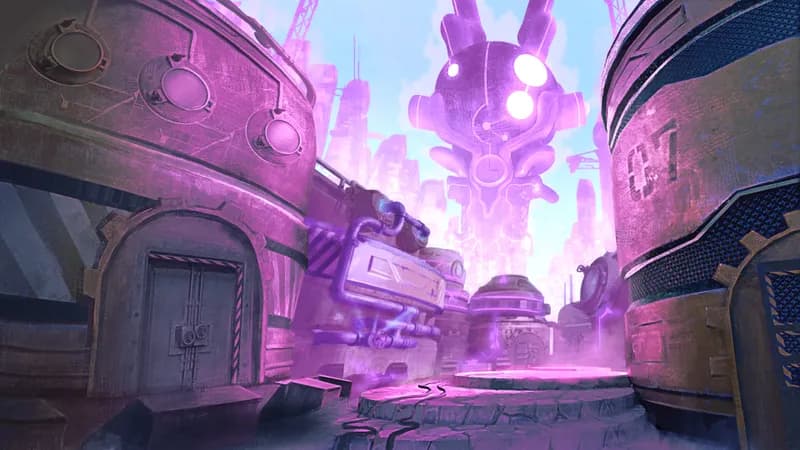 Warforged City Centre map, Iridescent variant