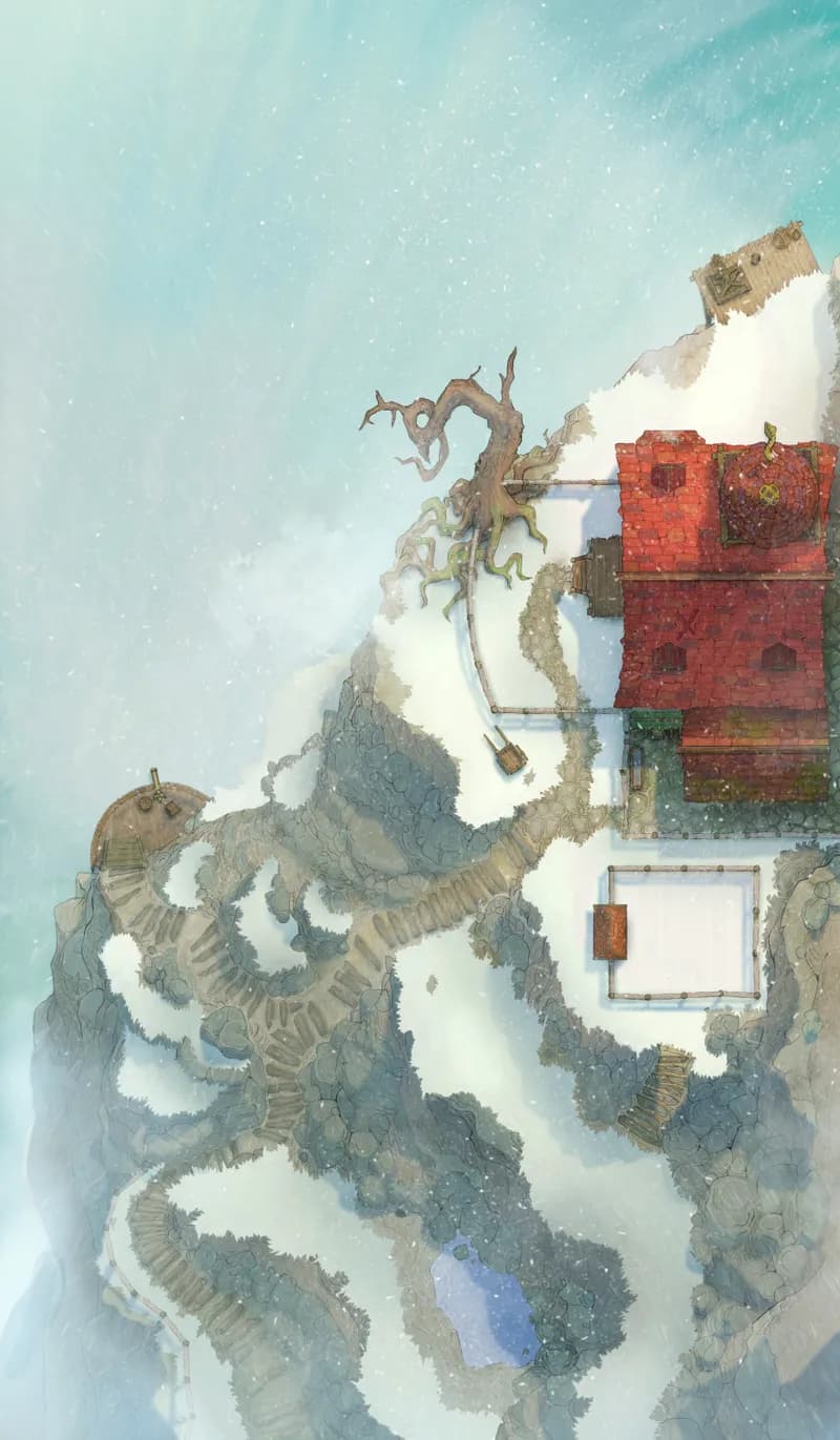 Wonderful Wizard Waterfall map, Winter Day variant thumbnail