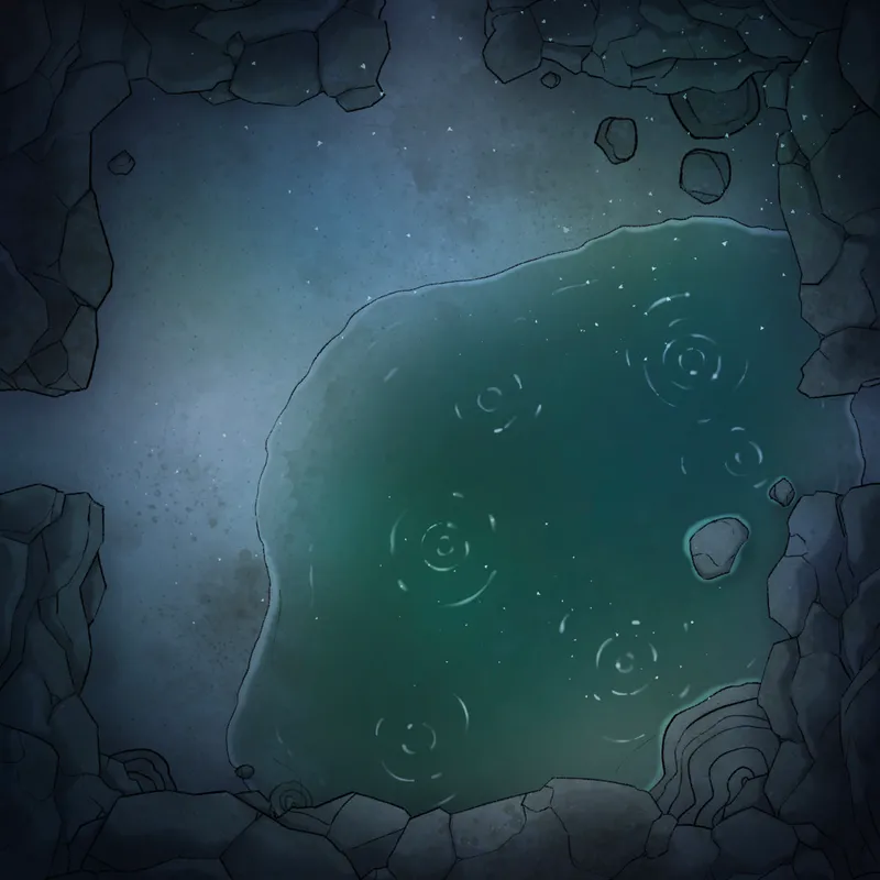 Modular Caves map, Underwater Springs Large Puddle variant thumbnail