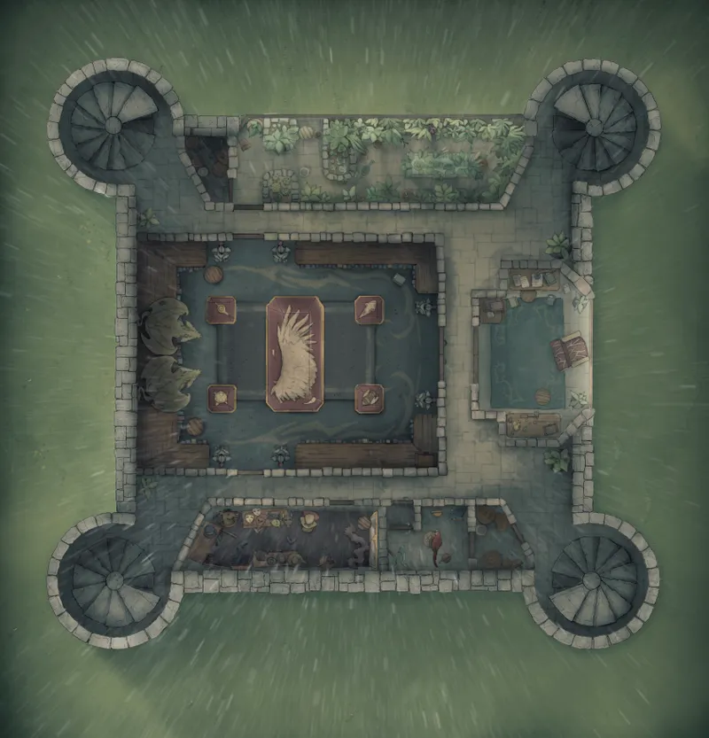 Grounded Castle map, Gallery Day Rain variant thumbnail