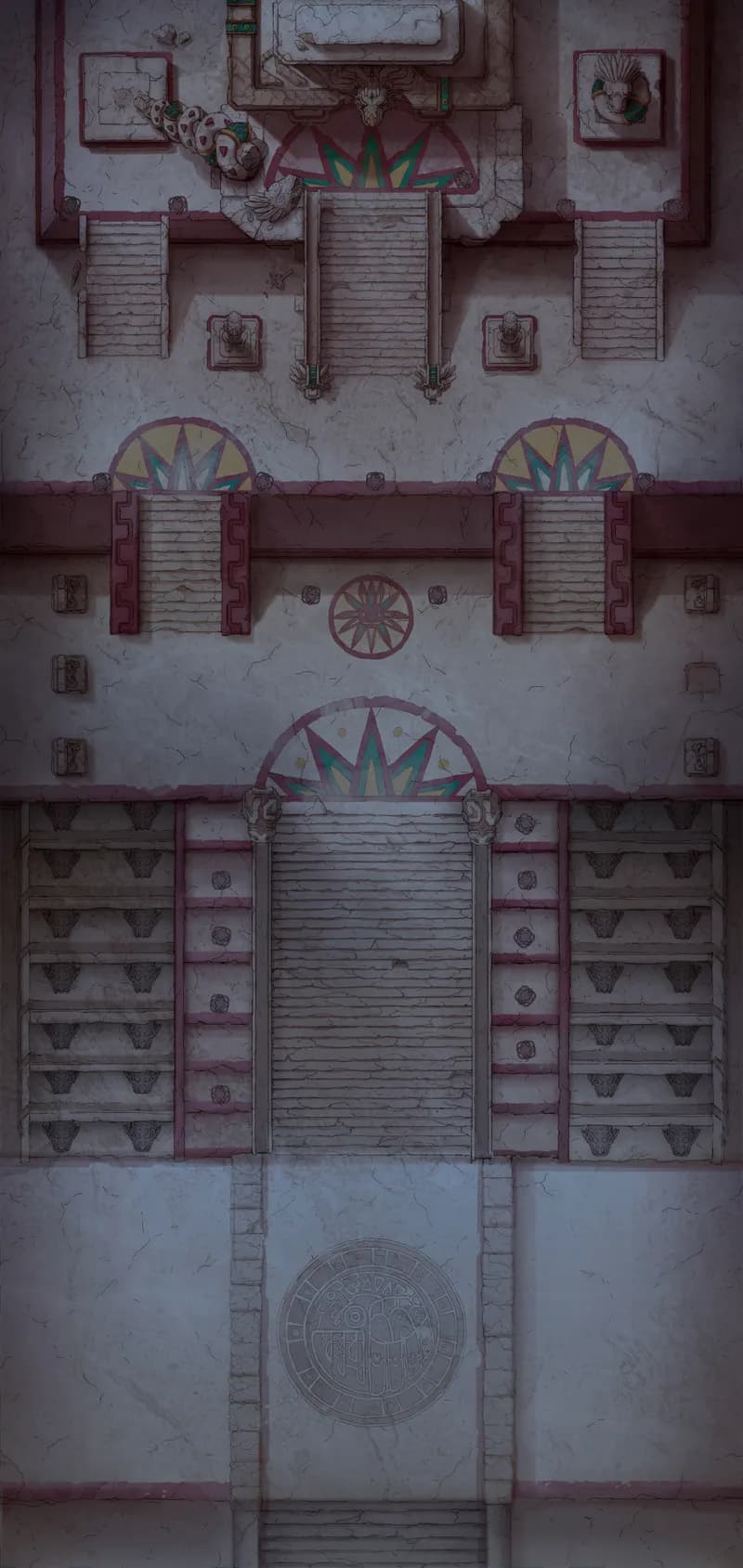 Temple of the Couatl Exterior map, No Fire Desert Night variant thumbnail