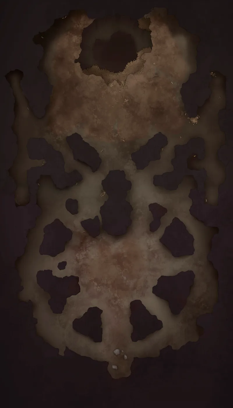 Necropolis Dungeon map, Level 4 No Hive Variation 1 variant thumbnail