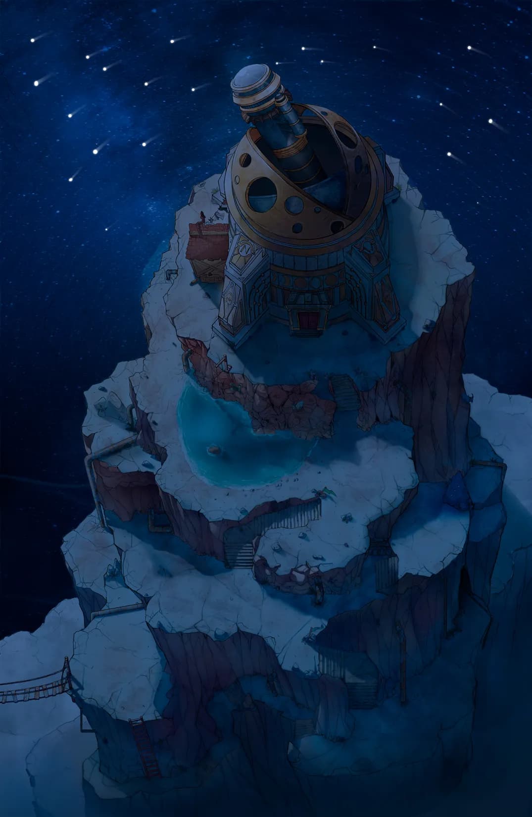Mountaintop Observatory map, Shooting Stars variant thumbnail