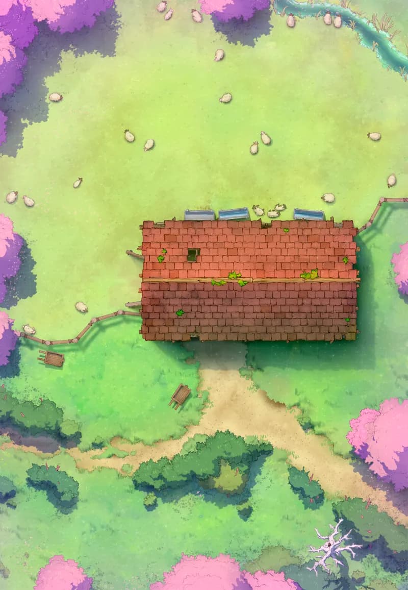 Ages of the Vale: Barn map, Roof Spring Day variant thumbnail