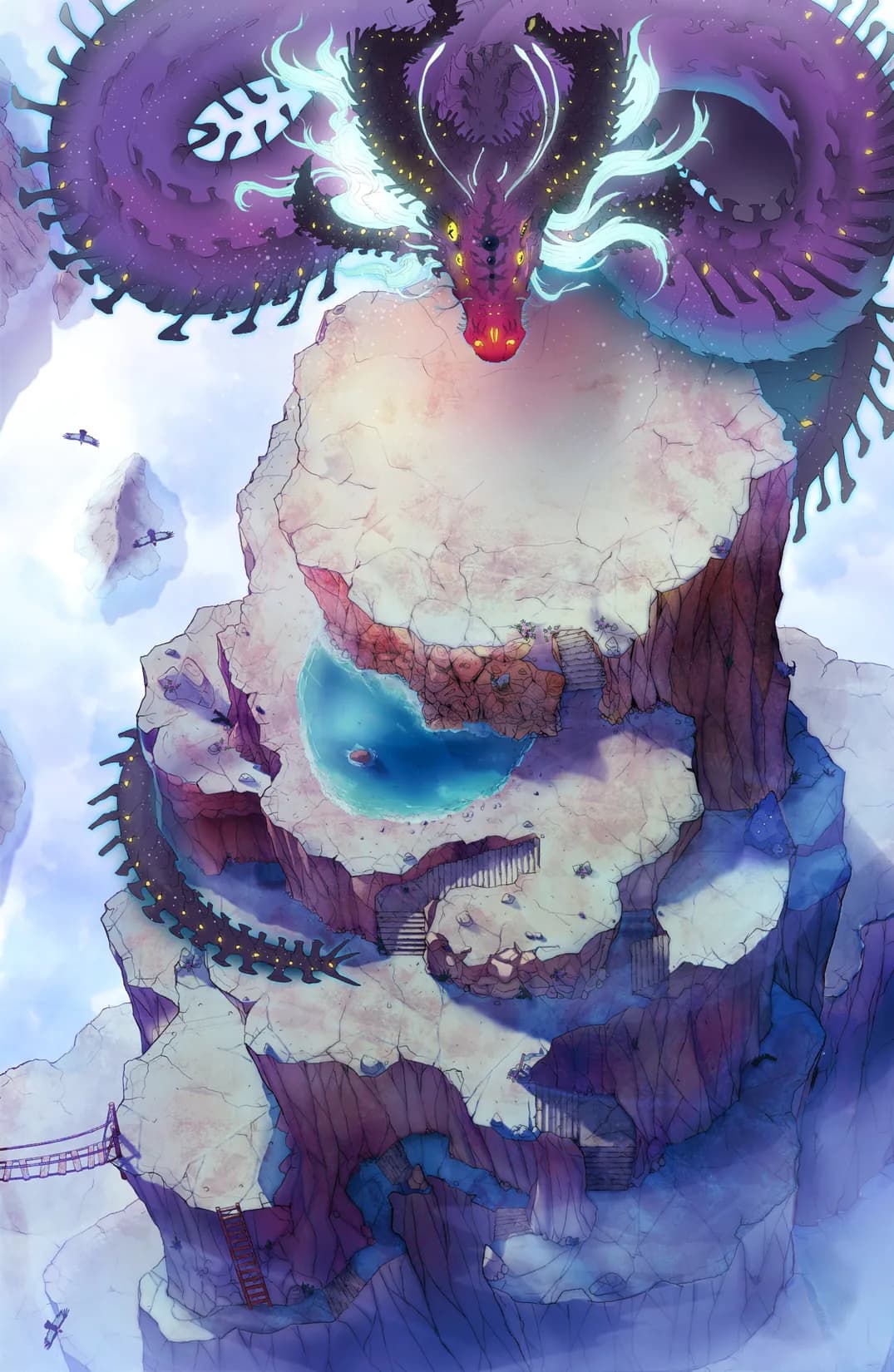 Mountaintop Observatory map, Cosmic Dragon Day variant thumbnail