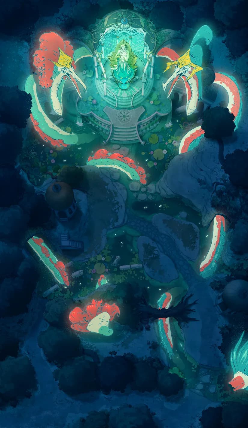 Nymph Fountain map, Dragon Night variant thumbnail