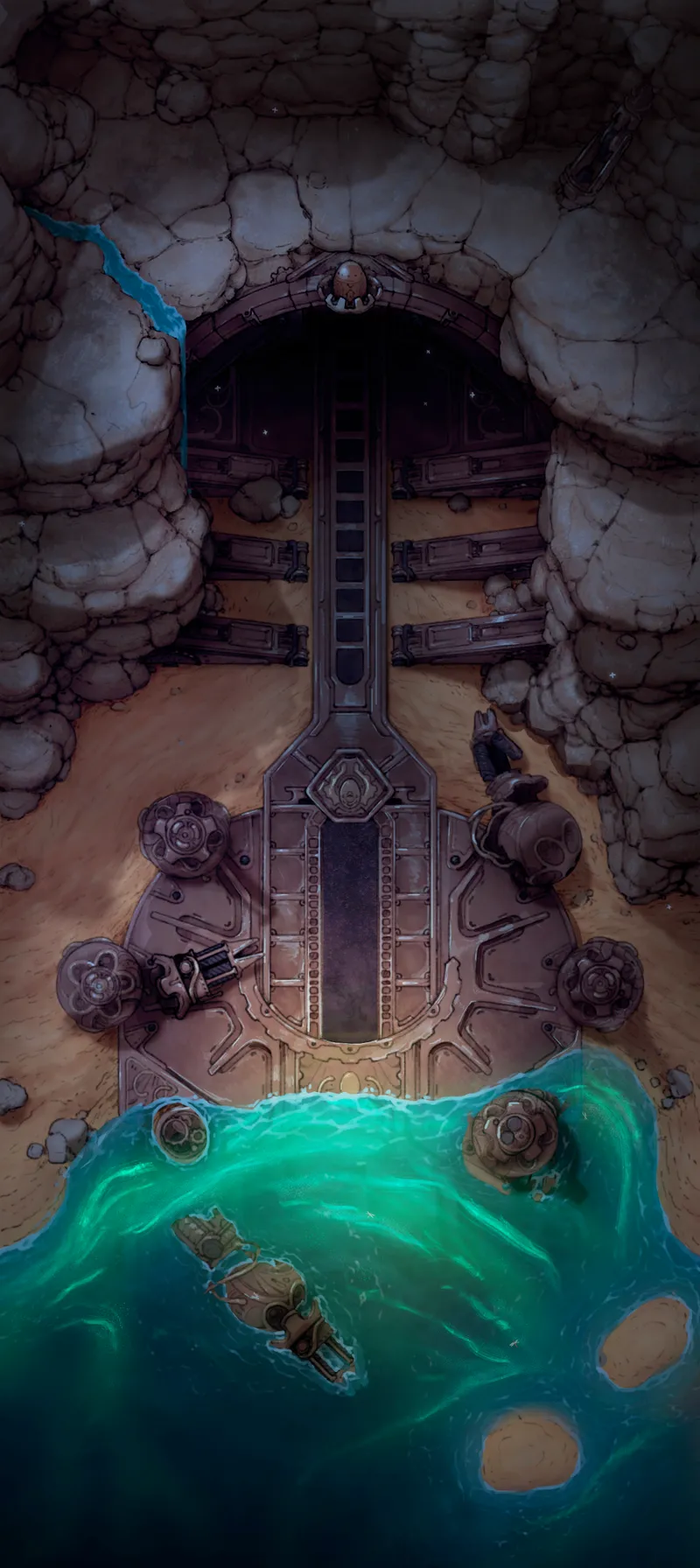 Clockwork Dragon Lair Exterior map, Bioluminescent variant thumbnail